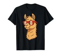 Cute Peru Llama Cartoon Peruvian Flag Alpaca Kids Design T-Shirt