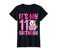 Cute Pet Cat Lover 11 Years Old It's My 11th Birthday Girl T-Shirt
