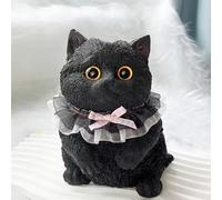 Cute Pet Cat Stress Relief Toy, Squishy Fidget Toys Big Taba Cat Squishy, Adorable Full Body Gel Sensory Toys, Handmade Silicone Cute Chubby Cats Squeeze Toy for Relieves Stress(Cat 7)