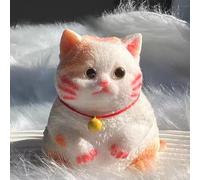 Cute Pet Cat Stress Relief Toy, Squishy Fidget Toys Big Taba Cat Squishy, Adorable Full Body Gel Sensory Toys, Handmade Silicone Cute Chubby Cats Squeeze Toy for Relieves Stress(Cat 5)