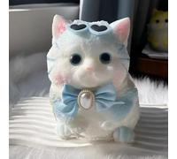 Cute Pet Cat Stress Relief Toy, Squishy Fidget Toys Big Taba Cat Squishy, Adorable Full Body Gel Sensory Toys, Handmade Silicone Cute Chubby Cats Squeeze Toy for Relieves Stress(Cat 1)