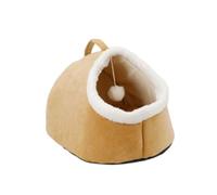 Cute Pet Cave Bed, Ultra Soft Fleece Cat Igloo Bed Cuddly Puppy Hideout Sleeping Bag Kitten Removable & Washable Cosy Tent Small Dog Cuddle Burrow Nest Bed Warmer,A-45 * 30 * 25cm