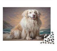 Cute Pet Dog 1000 Piece Adult Jigsaws | Impossible Hard Challenging Puzzle Hovawart by Waterside Educational Decompression Game 70x50cm/1000pcs