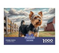 Cute Pet Dog 1000 Piece Jigsaw Puzzles Family Game Challenge High Difficulty Educational Game Couple Art for Adults & Kids Age 12 Years Up 52x38cm/1000pcs
