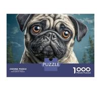 Cute Pet Dog 1000 Pieces Extra-thick Cardboard Jigsaw Puzzle Handsome Dog Impossible Hard Difficult Family Game Jigsaw For Home Decoration 52x38cm/1000pcs