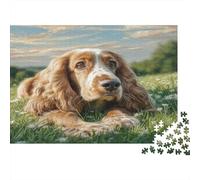 Cute Pet Dog 1000 Pieces for Adults: Cocker Spaniel Portrait Fun And Challenging Family Game Great Gift 38x26cm/1000pcs