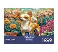 Cute Pet Dog 1000 Pieces Jigsaws for Adults Puppy Art Colorful DIY Craft Beautiful Home Decoration Uncover The Puzzle 70x50cm/1000pcs