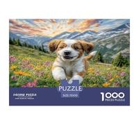 Cute Pet Dog 1000 Pieces Premium Jigsaw Age 3+ Cool Collage Effect, Fun Details, Educational, Challenging 70x50cm/1000pcs