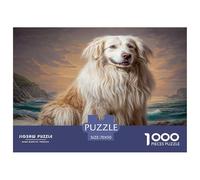 Cute Pet Dog Adult Jigsaws for Decompression: Hovawart by Waterside Educational Game Challenge Wall Decoration 70x50cm/1000pcs