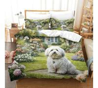 Cute Pet Dog Bedding Set And Duvet Cover Set with Hotel Quality Room Decor And with Pillowcases for Adults Kids And for Boys Girls Kids Youth Teens Made with Soft Premium Brushed Microfiber King(220x