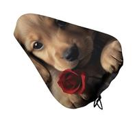 Cute Pet Dog Bike Seat Cover, Extra Soft Comfy Bicycle Cover, Rain Sun Protector Seats Protectors Durable Dustproof Covers for City Mountain Bikes