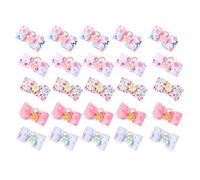 Cute Pet Dog Bow Grooming Bows, 25Pcs Lovely Bowknot Headwear with Elastic Rubber Bands, Assorted Colors for Dogs and Cats, Perfect for Daily Wear Parties and Weddings