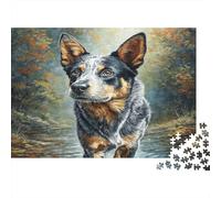 Cute Pet Dog Cardboard Australian Shepherd by Stream Premium Jigsaw Puzzle for Seniors Brain Training 70x50cm/1000pcs