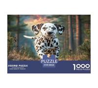 Cute Pet Dog Colourful Dalmatian in Field 1000 Pcs Jigsaw Puzzles Adults Beautiful Decoration Puzzle Birthday Gift 38x26cm/1000pcs