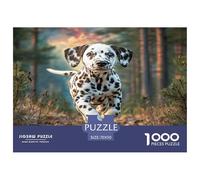 Cute Pet Dog Colourful Dalmatian in Field 1000 Pcs Jigsaw Puzzles For Adults & Kids Challenging Brainteasing 70x50cm/1000pcs