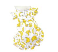 Cute Pet Dog Dress For Small Dogs Thin Puppy Princess Skirt Summer Dog Clothes Chihuahua York Clothing Summer Pet Clothes(Yellow,XS)