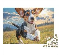 Cute Pet Dog Jigsaw Puzzle Adults Jigsaws Corgi Collector Relaxation Office Break Gift 1000 Pieces 52x38cm/1000pcs