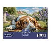 Cute Pet Dog Jigsaw Puzzles Great Gift for Adults 1000 Piece Fun Challenging Home Decoration Lovely Animal Jigsaw Puzzle for Women Men Adult 70x50cm/1000pcs
