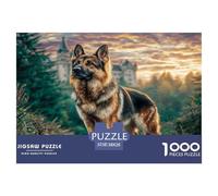 Cute Pet Dog Jigsaw Puzzles Great Gift for Adults 1000 Piece Fun Challenging Home Decoration Lovely Animal Jigsaw Puzzle for Women Men Adult 38x26cm/1000pcs