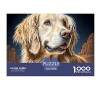 Cute Pet Dog Jigsaws 1000 Piece Puzzle Challenge High Difficulty Impossible Wall Decor for Adults Kids 52x38cm/1000pcs