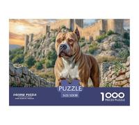 Cute Pet Dog Jigsaws Impossible Home Decoration 1000 Piece Puzzle Educational Games Wall Decor for Adults And Kids Age 14 Years Up 52x38cm/1000pcs