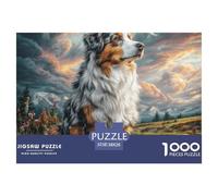 Cute Pet Dog Puzzle 1000 Pieces Challenge High Difficulty Educational Game Suitable for Decompression DIY for Adults & Kids Age 12 Years Up 38x26cm/1000pcs