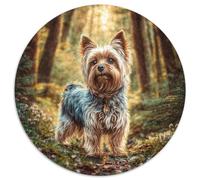 Cute Pet Dog Puzzle 1000 Pieces Jigsaw Round Jigsaws Adults Kids Puzzles Presents Creative Geometric Challenging And Brainteasing Fun Creativity & Gift Giving Adult 1000pcs (67.5x67.5cm)