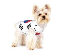 Cute Pet Dog Shirts, Cotton Tank Vest for Flag of Republic of Korea Print Dogs, Sleeveless Puppy Clothes, for Large Chihuahua X-L