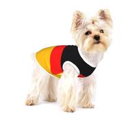 Cute Pet Dog Shirts, Cotton Tank Vest for Germany Flag Print Dogs, Sleeveless Puppy Clothes, for Medium Chihuahua X-L