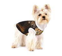 Cute Pet Dog Shirts, Cotton Tank Vest for Leopard in a Leather Jacket Print Dogs, Sleeveless Puppy Clothes, for Large Chihuahua X-L