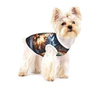 Cute Pet Dog Shirts, Cotton Tank Vest for Lightning Fever Tennis Print Dogs, Sleeveless Puppy Clothes, for Small Chihuahua X-L