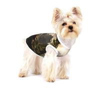 Cute Pet Dog Shirts, Cotton Tank Vest for Mountains and Rivers Print Dogs, Sleeveless Puppy Clothes, for Small Chihuahua X-L