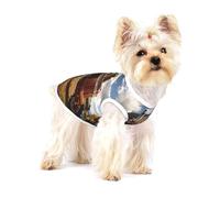 Cute Pet Dog Shirts, Cotton Tank Vest for Red Tractor Print Dogs, Sleeveless Puppy Clothes, for Medium Chihuahua X-L