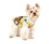 Cute Pet Dog Shirts, Cotton Tank Vest for Sunflower Seed Squirrel Print Dogs, Sleeveless Puppy Clothes, for Large Chihuahua X-L