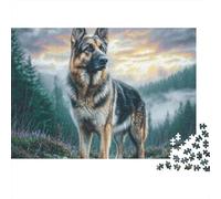 Cute Pet Dog1000-Piece Jigsaw Puzzle Sunset Stance- Brainteasing Challenge for Adults And Kids 70x50cm/1000pcs