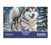 Cute Pet Dog1000 Piece Puzzle Puzzle Games Husky Colourful Puzzle for Adult 70x50cm/1000pcs