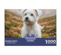 Cute Pet Dog1000 Piece Puzzle Puzzle Games Westie A Challenging Puzzle Gifts for Women And Men 38x26cm/1000pcs