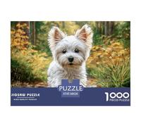 Cute Pet Dog1000 Piece Puzzle Puzzle Games Westie Puzzle Gift Gifts for Women And Men 38x26cm/1000pcs