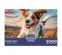 Cute Pet Dog1000 Piece Puzzle Puzzle Sheep Dog Colourful Puzzle for The Whole Family 38x26cm/1000pcs