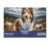 Cute Pet Dogjigsaw Puzzle Adult 1000 Piece Challenge, Impossible Hard Challenging Puzzle, Unique Christmas Toy Gifts for Boys/Girls, Adults And Kids Age 12+ 38x26cm/1000pcs