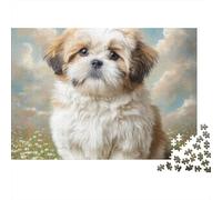 Cute Pet DogJigsaw Puzzle Fur BabyEco Friendly Bundle Adults Kids 12+ Family Game Wall Decor 1000 Pieces 52x38cm/1000pcs
