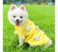 Cute Pet Dogs Cats Outfits with Unique Pattern - Adorable Princess Pet Dresses Cloth Outfits for Dogs Cats with Leash Hole (Duck,Medium)