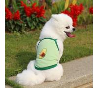 Cute Pet Dogs Cats Outfits with Unique Pattern - Adorable Princess Pet Dresses Cloth Outfits for Dogs Cats with Leash Hole (Avocado,X-Large)