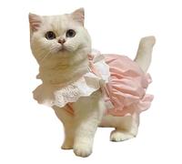 Cute Pet Dress for Cat and Maltese Dog, Lightweight Breathable Summer Outfit, Thin Comfortable Puppy Girl Dress for Spring Summer Walks and Photoshoots (L)