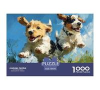 Cute Pet Jigsaw Puzzles for Adult Difficult Challenges 1000 Piece Difficult Hard Jigsaw Puzzles for Man And Woman with Letters on Back 70x50cm/1000pcs