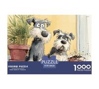 Cute Pet Jigsaw Puzzles for Adults The Impossible Challenge 1000 Pieces Difficult Hard Jigsaw Puzzles for Man And Woman with Letters on Back 38x26cm/1000pcs