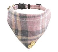 Cute Pet Partner British Cat Collar Gentleman Style Bow Cat Collar Triangle Scarf Collar Set for Stylish (XS)