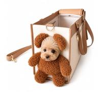 Cute Pet Tote for Small Dogs, Teddy Bear Dog Carrier Bag，S
