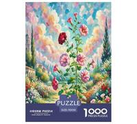 Cute Petunia Jigsaw Puzzles Adults Fun 1000 Piece Plant Toy Intellectual Game Education Game Stress Relief Home Decoration Relaxation And Intelligence 70x50cm/1000pcs