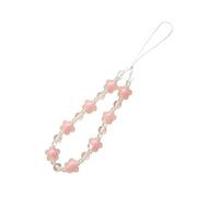 Cute Phone Charms Lanyard Colorful Flower Beaded Wrist Strap Keychain Sweet Y2K Anti-Lost Mobile Phone Chain, 0.5, Resin, Rhinestone